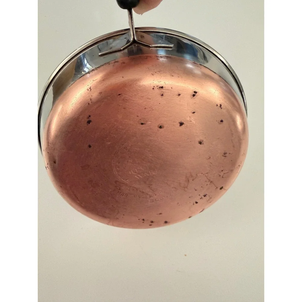 Vintage Revere Ware 6 Inch Skillet Copper Clad Bottom Stainless Steel Frying Pan